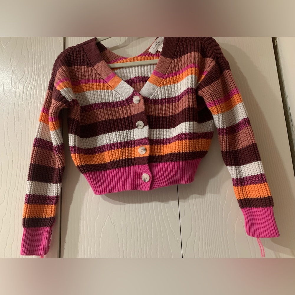 Jessica Simpson Multicolor Striped Cardigan